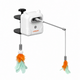 CatPat Interactive Cat Toys for Indoor Cats, Dual Feather Self-Play Toy to Keep Cats Busy While You Relax