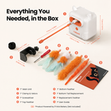 CatPat Interactive Cat Toys for Indoor Cats, Dual Feather Self-Play Toy to Keep Cats Busy While You Relax