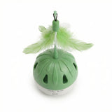 Catpat Interactive Cat Toys for Indoor Cats, Automatic Wobble Cat Toy with Moving Feather Teaser, Treat Dispensing Tumbler and Bird Sounds, Rechargeable Self Play Enrichment Toy for Kibble and Exercise