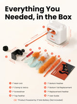 Dual Feather Interactive Cat Toy – 3 Play Modes for Indoor Cats