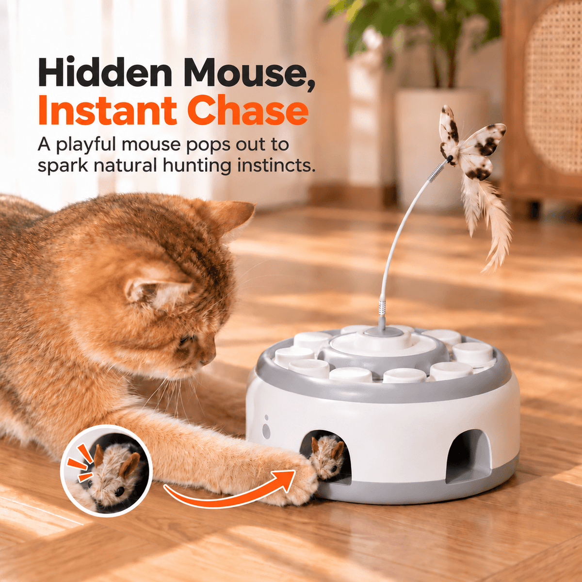 CatPat Interactive Hunting Cat Toy - Catpat