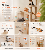 Dual Feather Interactive Cat Toy – 3 Play Modes for Indoor Cats